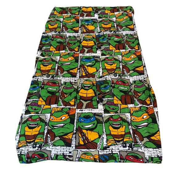 Teenage Mutant Ninja Turtles Twin-Size Fitted Sheet Vibrant Colors Nickelodeon - Picture 1 of 5